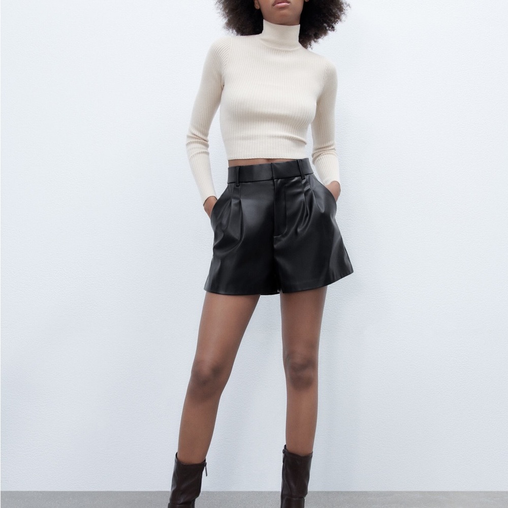 Leather shorts Zara - Picture 4 of 4